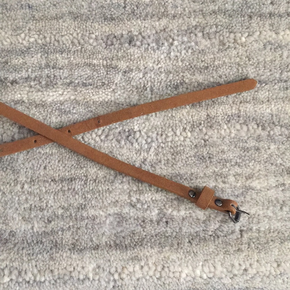 Skinny Burnt Orange/Brown Belt